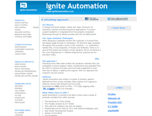 Tablet Screenshot of igniteautomation.com